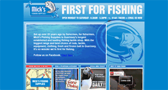 Desktop Screenshot of micksfishing.co.uk